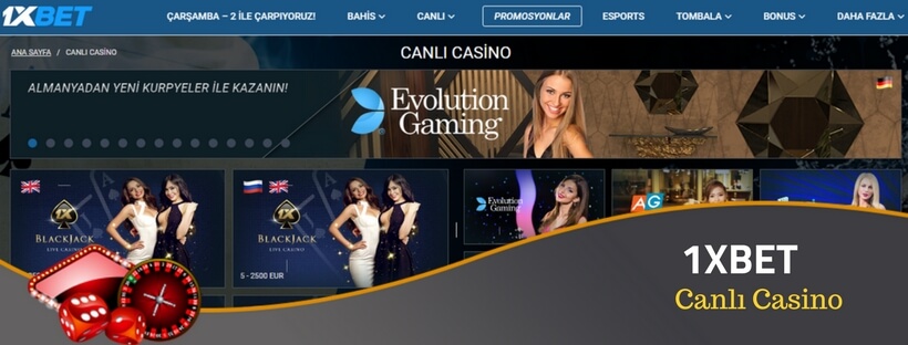 1xbet canlı casino