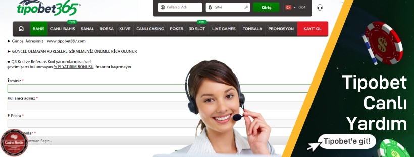 Tipobet365 Canlı Yardım