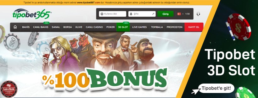 Tipobet365 3D Slot Oyunları
