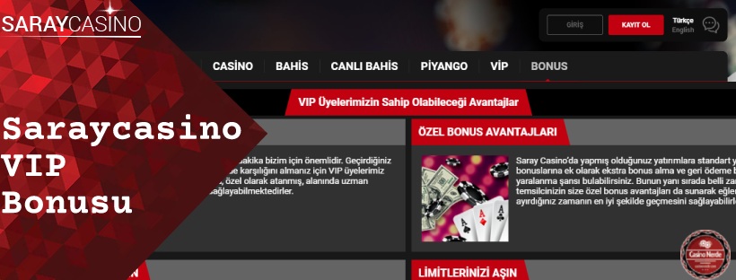 Saraycasino VIP Bonusu