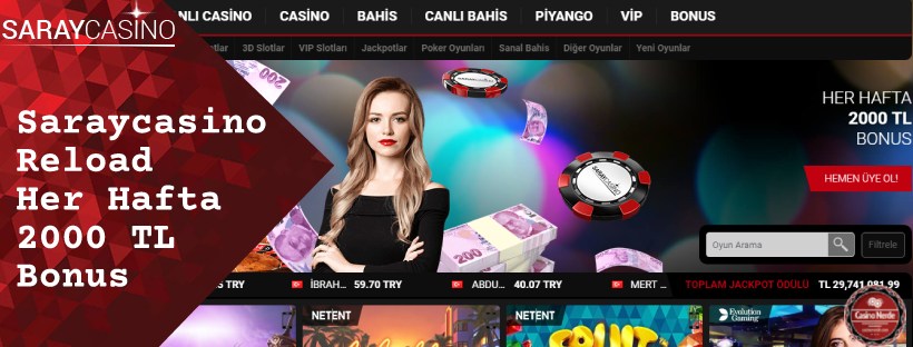 Saraycasino Reload Her Hafta 2000 TL Bonus