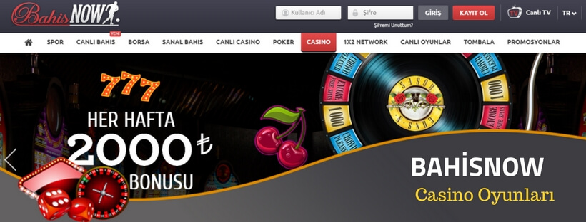 bahisnow casino
