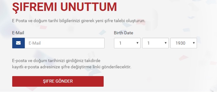 betmatik şifremi unuttum