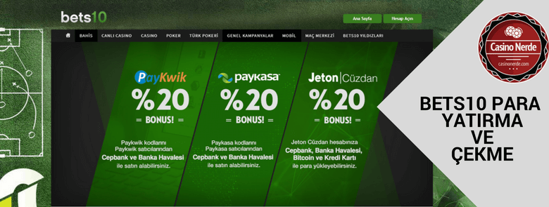 Bets10 Para Yatırma ve Çekme