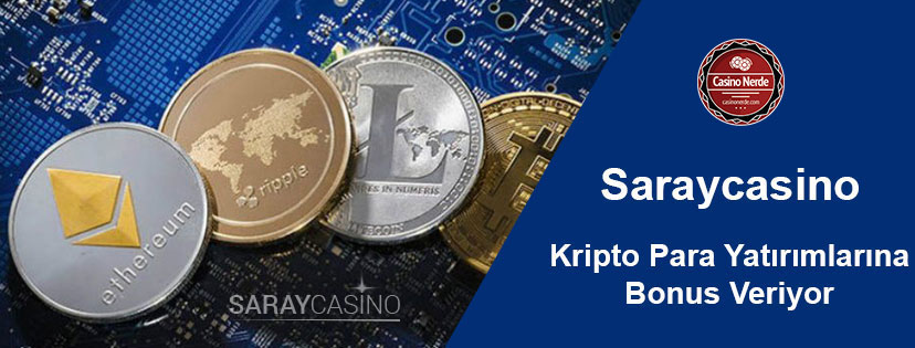 Bitcoin, Litecoin, Ethereum, Dash Bonusu Saraycasino'da