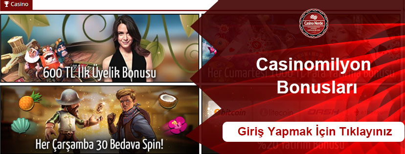 Casinomilyon Bonuslar
