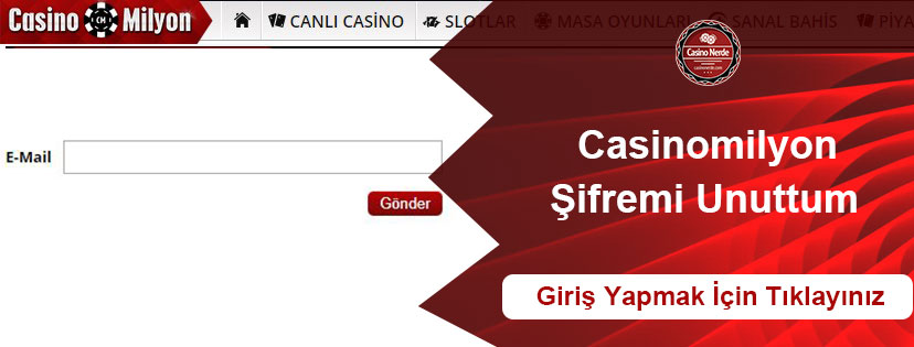 Casinomilyon Şifremi Unuttum