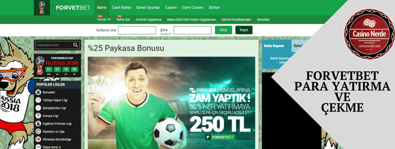 Forvetbet Para Yatırma ve Para Çekme