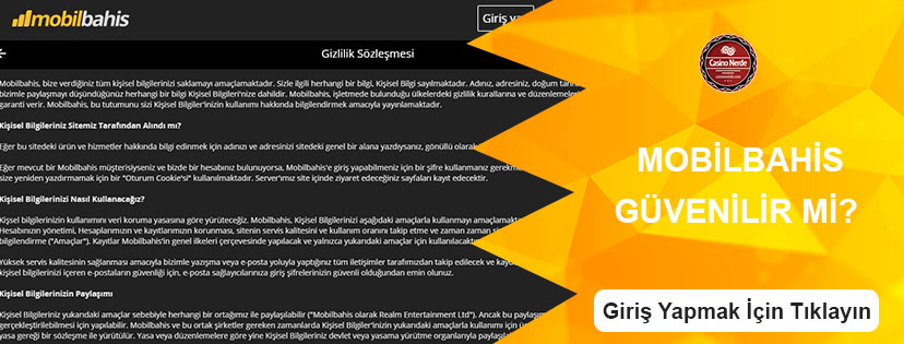 Mobilbahis Güvenilir Mi?