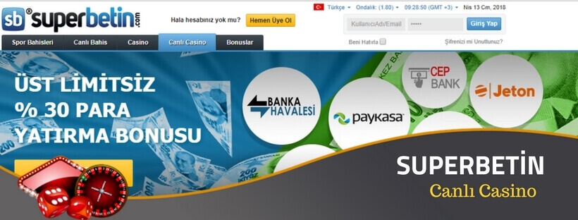 superbetin canlı casino
