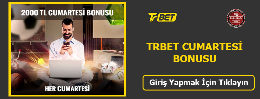 Trbet Cumartesi Bonusu 2000 TL