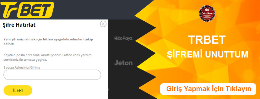 Trbet Şifremi Unuttum